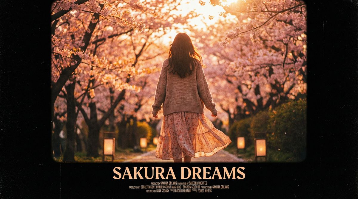 AI换脸樱花季原创短片视频