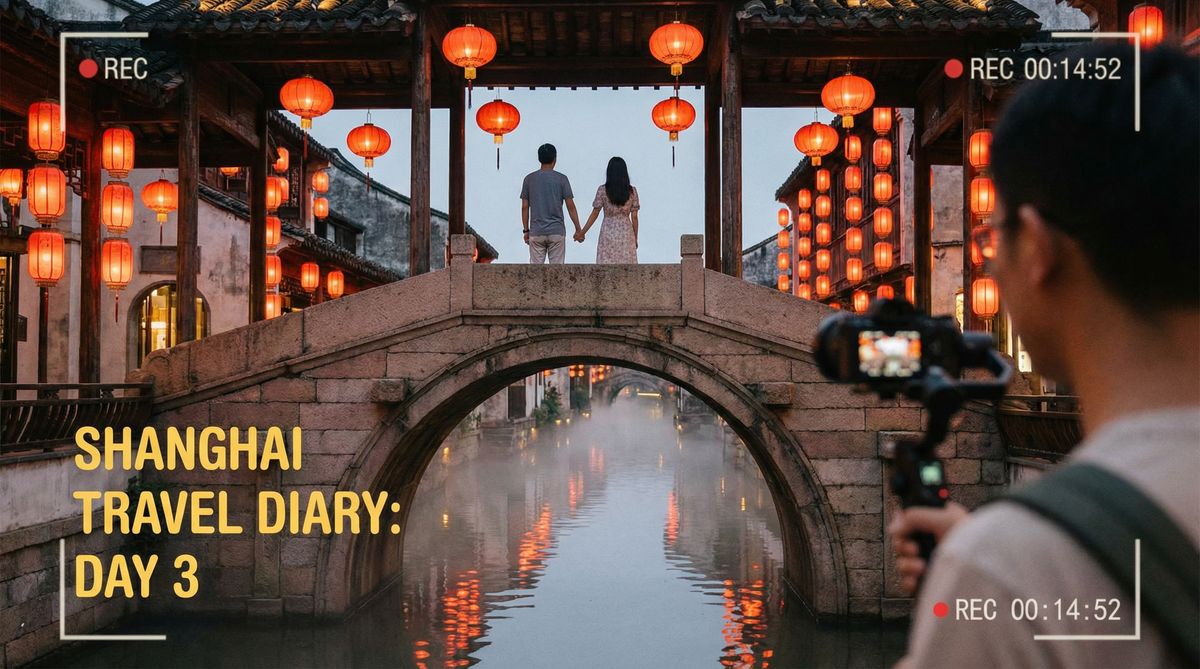 AI换脸古镇旅行视频